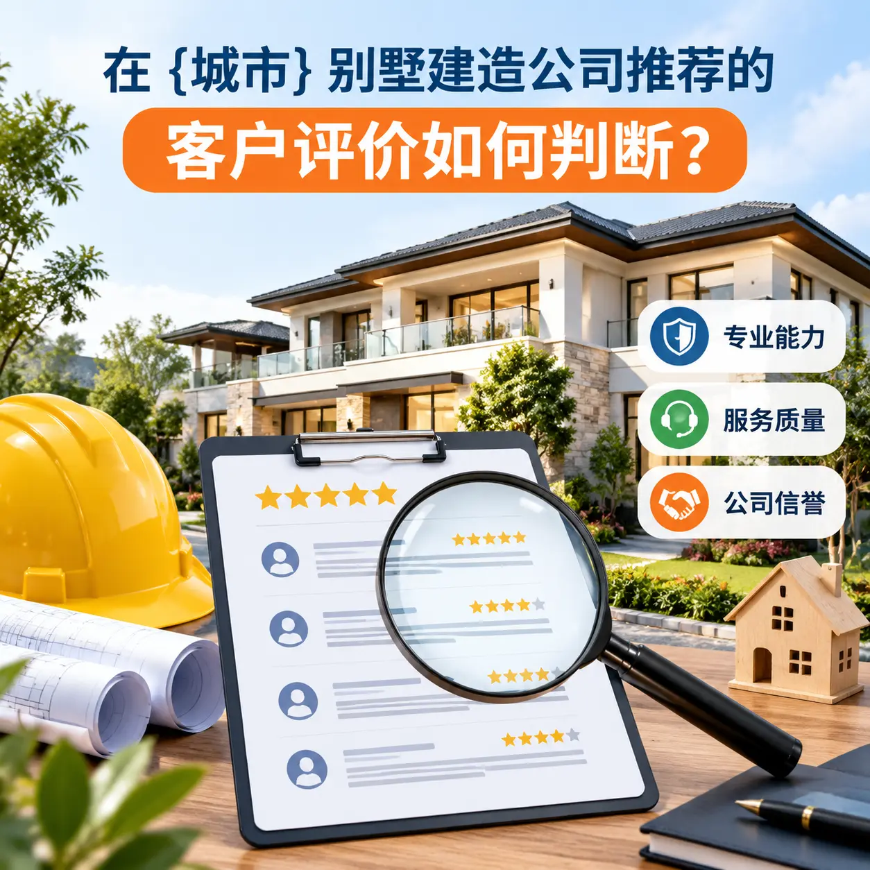 在 施秉 别墅建造公司推荐的客户评价如何判断？