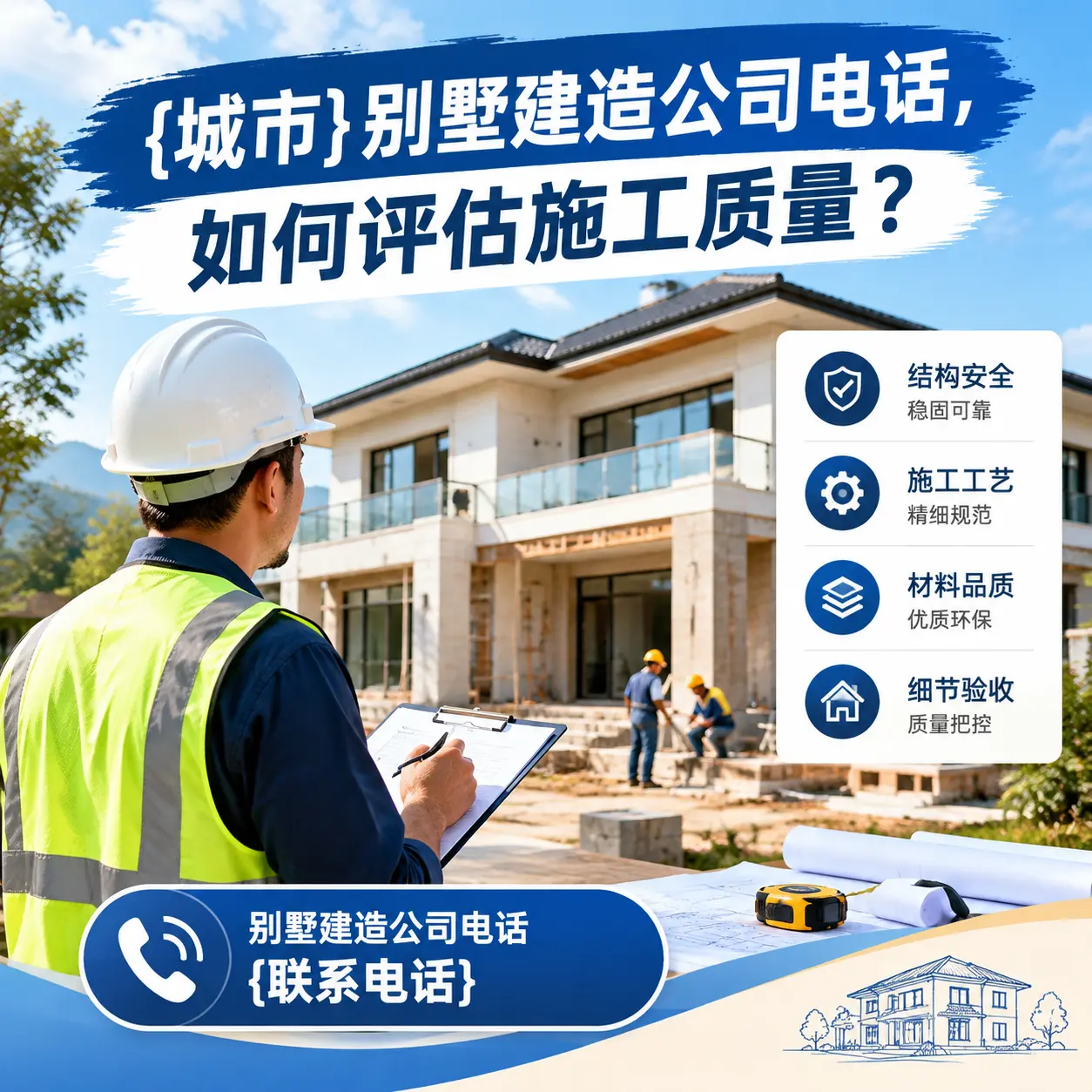 施秉别墅建造公司电话，如何评估施工质量？