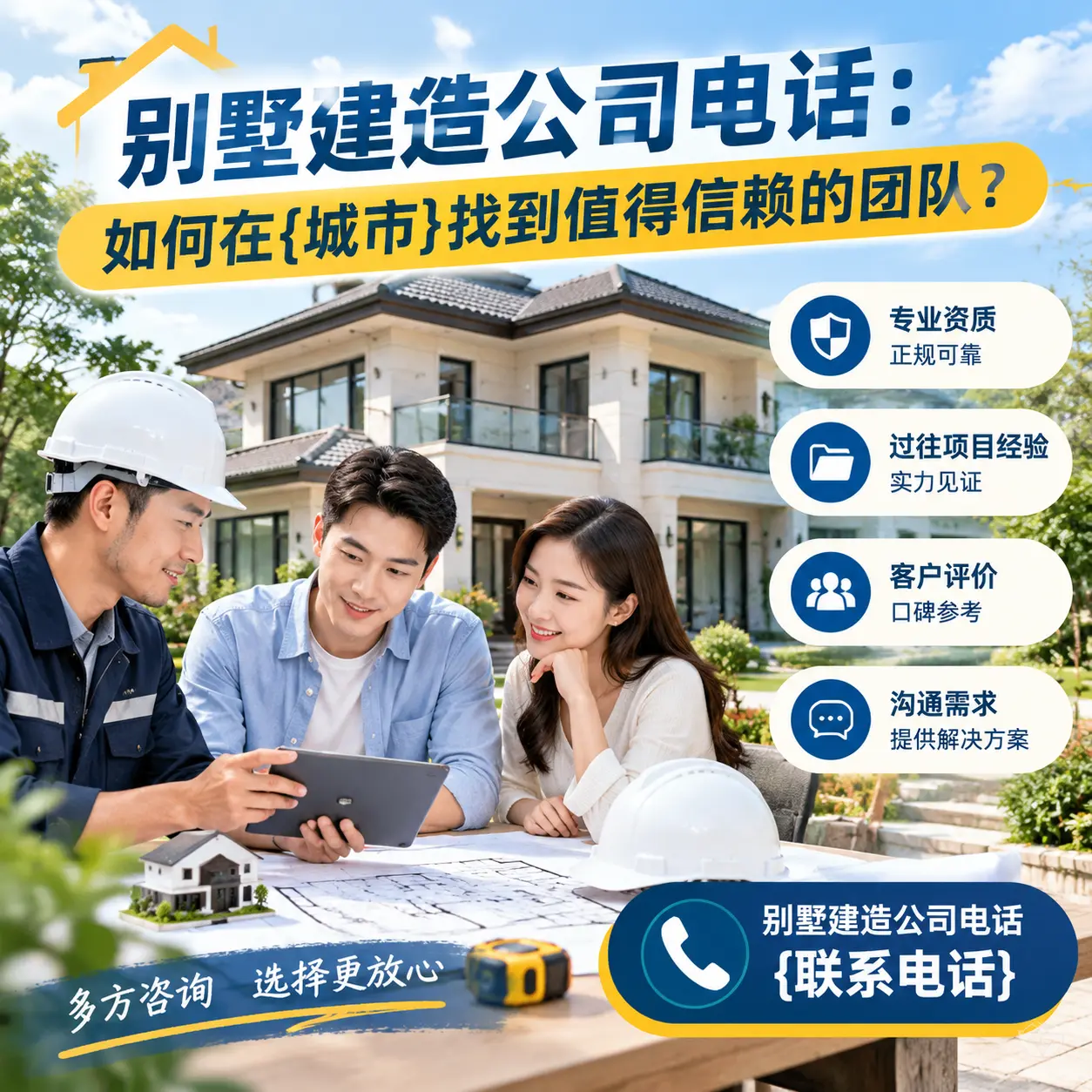 别墅建造公司电话:如何在施秉找到值得信赖的团队?
