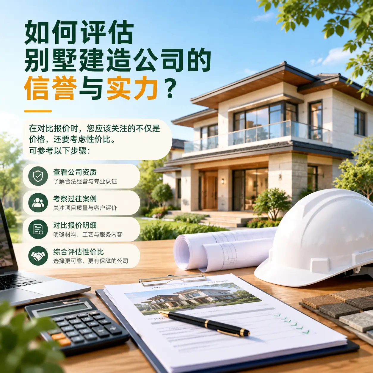 如何评估 施秉 别墅建造公司的信誉与实力?