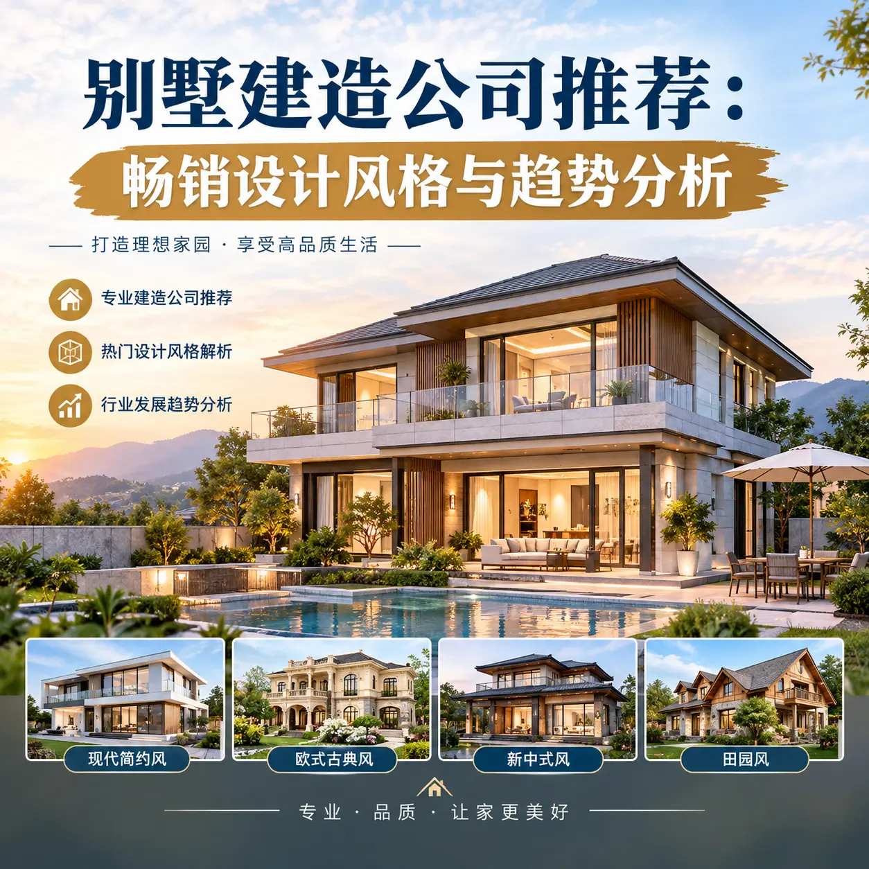 别墅建造公司推荐: 施秉 畅销设计风格与趋势分析