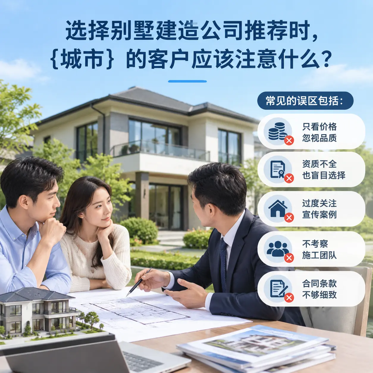 选择别墅建造公司推荐时,施秉 的客户应该注意什么?
