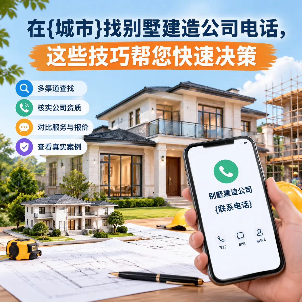 在施秉找别墅建造公司电话,这些技巧帮您快速决策